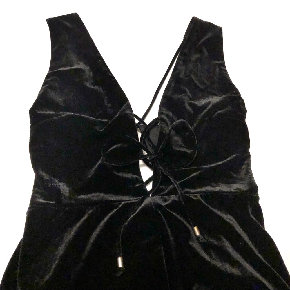 DO & BE black velvet romper